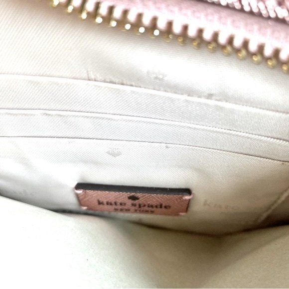 Kate Spade Pink Glimmer Glitter Pochette Bag With Detachable Strap Retail: $249 - Picture 8 of 12